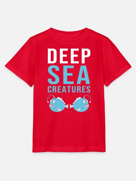Anglerfisch - Stanley/Stella Kinder T-Shirt MINI CREATOR - Rot