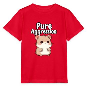 Pure Aggression Hamster - Stanley/Stella MINI CREATOR Kids’ T-Shirt - red - Front - Jaiden (125cm)