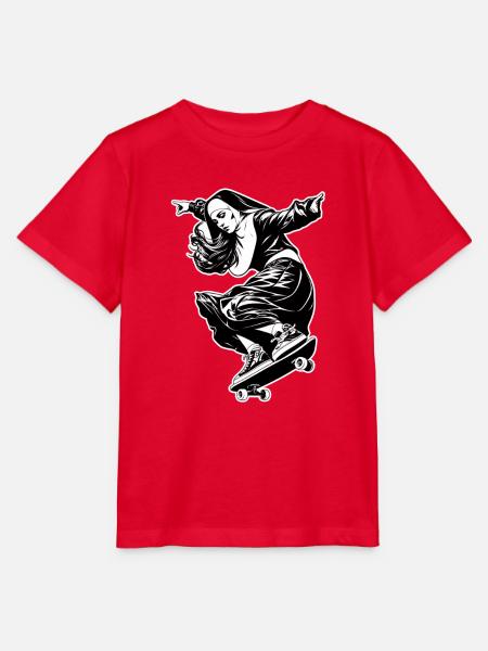 Skater-Nonne - Stanley/Stella Kinder T-Shirt MINI CREATOR - Rot