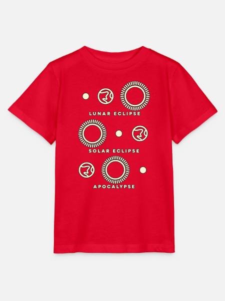 Finsternisse mit kosmischer Pointe - Stanley/Stella Kinder T-Shirt MINI CREATOR  - Rot