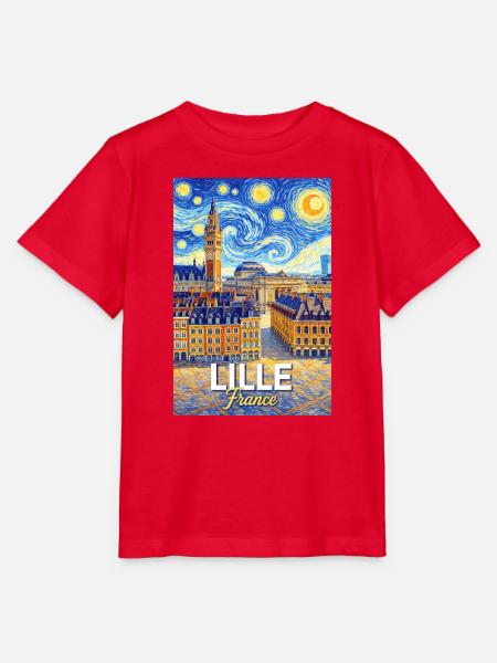 Lille, Frankreich - Stanley/Stella Kinder T-Shirt MINI CREATOR - Rot