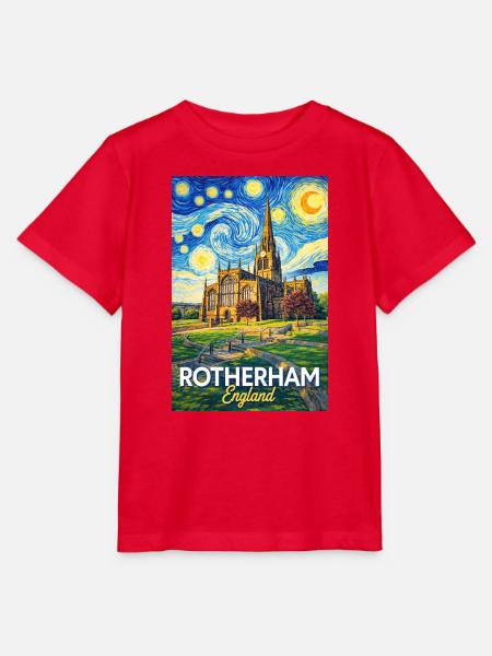 Rotherham England Minster Sternennacht - Stanley/Stella Kinder T-Shirt MINI CREATOR - Rot