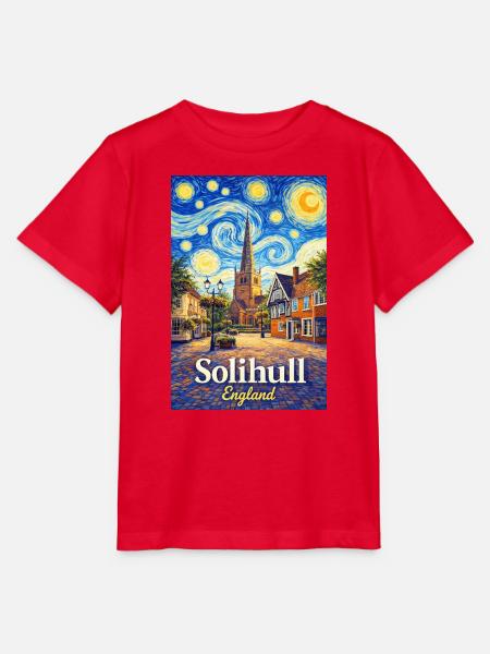 Solihull England Stadtansicht - Stanley/Stella Kinder T-Shirt MINI CREATOR - Rot