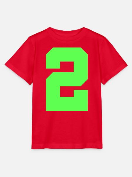 2_zahl - Stanley/Stella Kinder T-Shirt MINI CREATOR - Rot