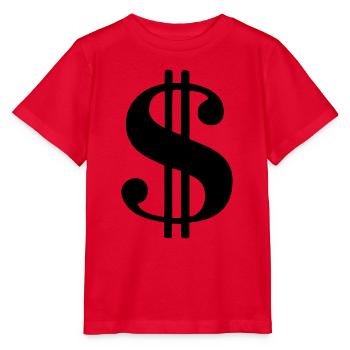 symbole dollar banque banquier - T-shirt bio MINI CREATOR Stanley/Stella Enfant - rouge - Devant - Jaiden (125cm)