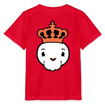 Oiseau Roi Couronne Souverain Barbe Ancien Empire - T-shirt bio MINI CREATOR Stanley/Stella Enfant - rouge - Devant - Jaiden (125cm)