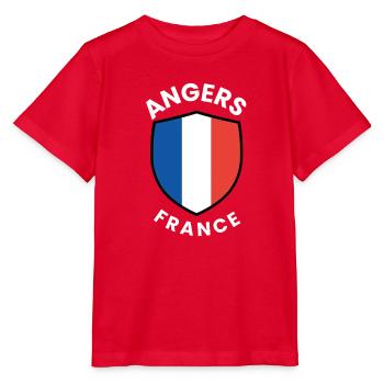 Angers France Shield Emblem - Stanley/Stella MINI CREATOR Kids’ T-Shirt - red - Front - Jaiden (125cm)