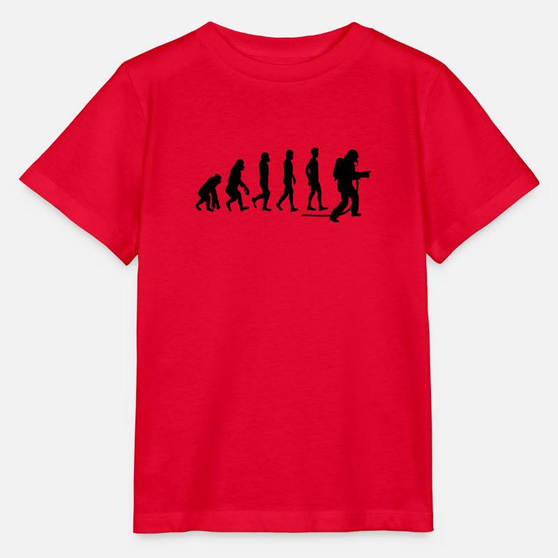 evolution fire department1 - Stanley/Stella MINI CREATOR Kids’ T-Shirt - red