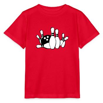 Bowling - Stanley/Stella Kinder T-Shirt MINI CREATOR  - Rot - Vorne - Jaiden (125cm)