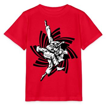 Judo-Griff - Stanley/Stella Kinder T-Shirt MINI CREATOR  - Rot - Vorne - Jaiden (125cm)
