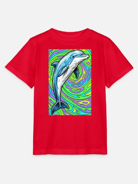 Delfin - Stanley/Stella Kinder T-Shirt MINI CREATOR - Rot
