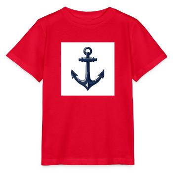 Drop anchor, cast off – adventure on the high seas - Stanley/Stella MINI CREATOR Kids’ T-Shirt - red - Front - Jaiden (125cm)