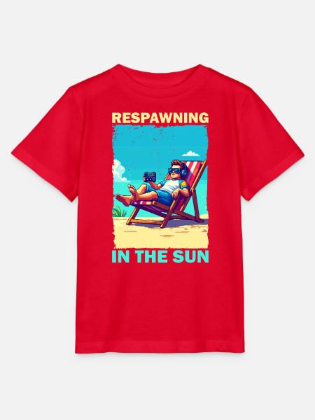 Pixelart Strandjugend mit Gaming-Elementen - Stanley/Stella Kinder T-Shirt MINI CREATOR - Rot