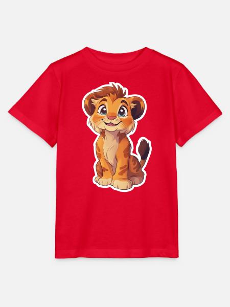 Löwe - Stanley/Stella Kinder T-Shirt MINI CREATOR - Rot