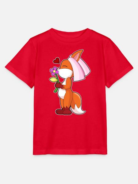 Fuchs Braut Blume Hochzeit - Stanley/Stella Kinder T-Shirt MINI CREATOR  - Rot