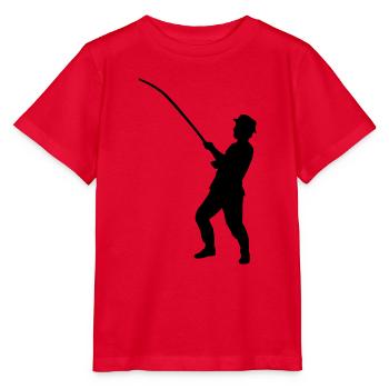 angler - T-shirt bio MINI CREATOR Stanley/Stella Enfant - rouge - Devant - Jaiden (125cm)