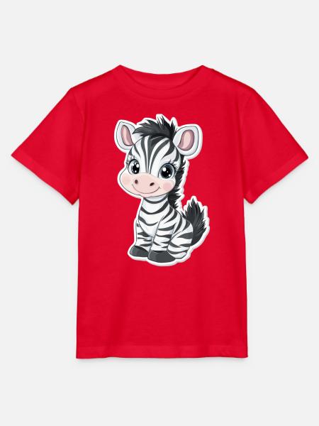 Zebra - Stanley/Stella Kinder T-Shirt MINI CREATOR  - Rot