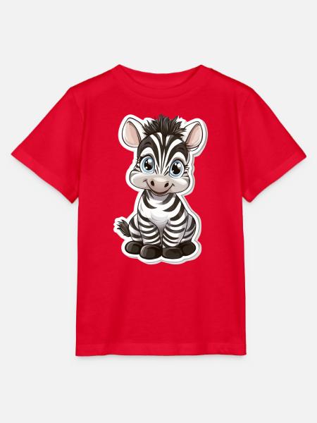 Zebra - Stanley/Stella Kinder T-Shirt MINI CREATOR  - Rot