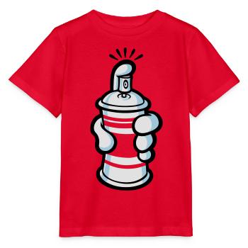 Cartoon paint spray - Stanley/Stella Kinder T-Shirt MINI CREATOR  - Rot - Vorne - Jaiden (125cm)