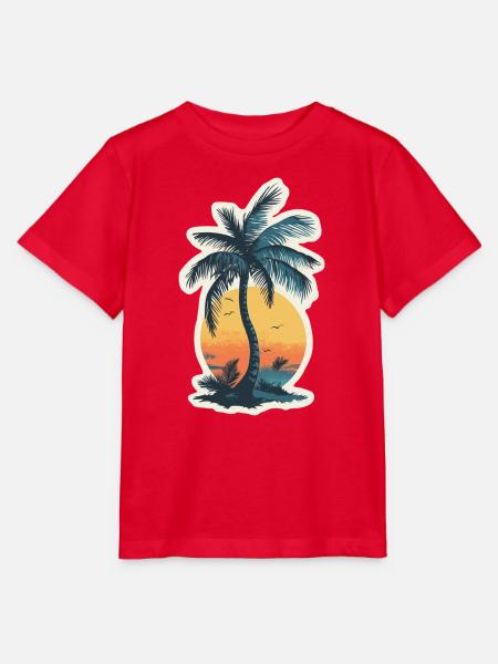 Palme - Stanley/Stella Kinder T-Shirt MINI CREATOR - Rot