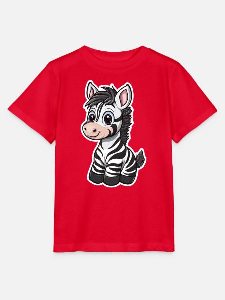 Zebra - Stanley/Stella Kinder T-Shirt MINI CREATOR  - Rot