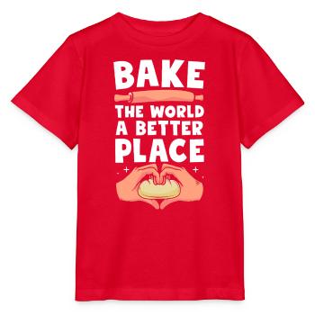 Baker Baker Baking - Stanley/Stella MINI CREATOR Kids’ T-Shirt - red - Front - Jaiden (125cm)