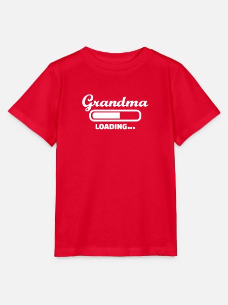 Grandma - T-shirt MINI CREATOR barn från Stanley/Stella - röd