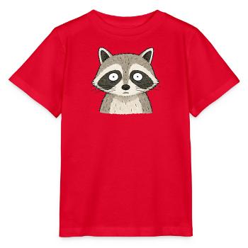 TINY ACTIVISTS | Raccoon - Stanley/Stella MINI CREATOR Kids’ T-Shirt - red - Front - Jaiden (125cm)
