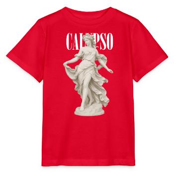 Calypso-Göttin in drapiertem Kleid - Stanley/Stella Kinder T-Shirt MINI CREATOR  - Rot - Vorne - Jaiden (125cm)