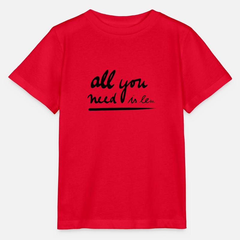 All you need is less - Stanley/Stella Kinder T-Shirt MINI CREATOR  - Rot