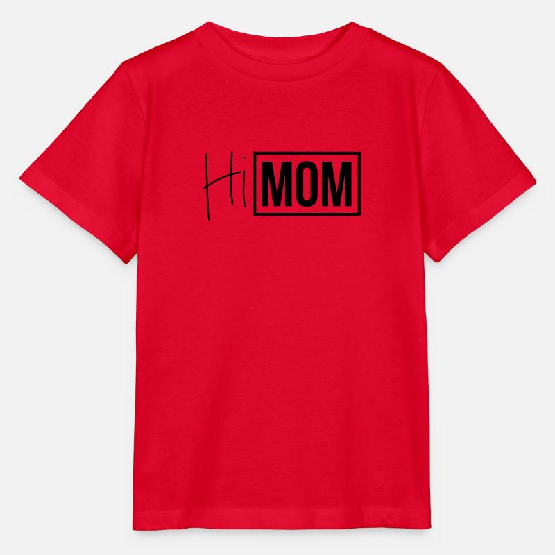 salut maman - T-shirt bio MINI CREATOR Stanley/Stella Enfant - rouge