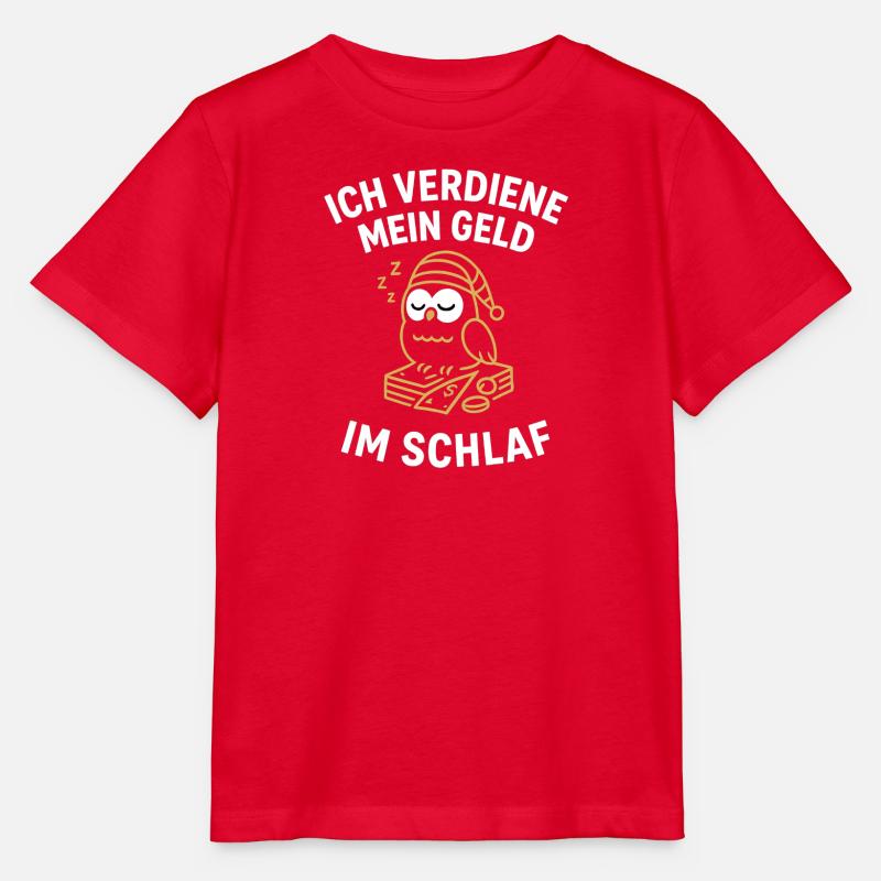 GeldImSchlaf Eule - Stanley/Stella Kinder T-Shirt MINI CREATOR  - Rot