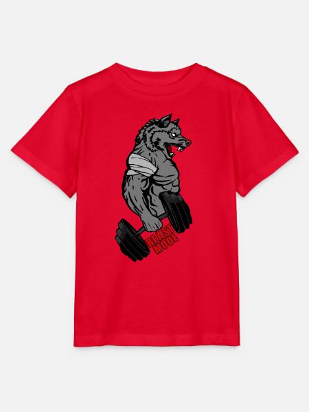 NO PAIN NO GAIN - Stanley/Stella Kinder T-Shirt MINI CREATOR  - Rot