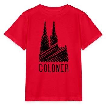 Dom Colonia T-Shirt - Stanley/Stella Kinder T-Shirt MINI CREATOR  - Rot - Vorne - Jaiden (125cm)