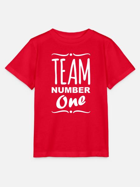 Team Number 1 - Stanley/Stella Kinder T-Shirt MINI CREATOR  - Rot