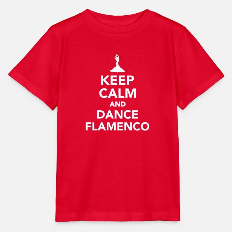 Keep calm and dance Flamenco - T-shirt bio MINI CREATOR Stanley/Stella Enfant - rouge