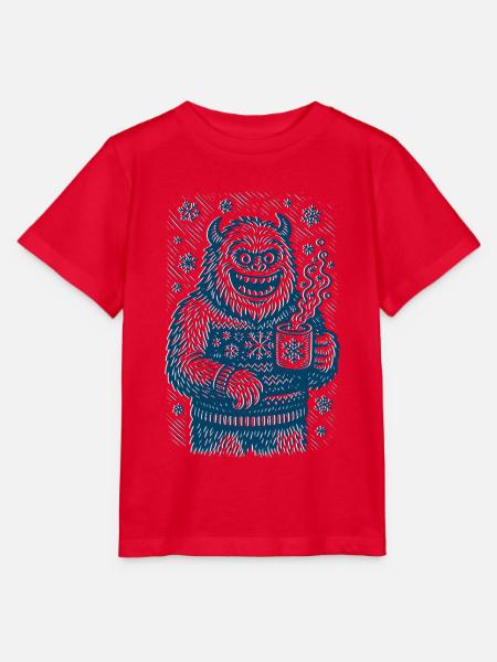 Frostpunk Yeti - Stanley/Stella Kinder T-Shirt MINI CREATOR - Rot