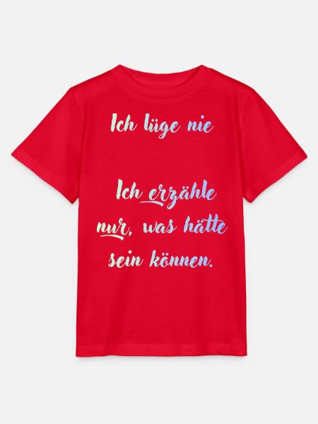 Ich lüge nie, nur Möglichkeiten - Stanley/Stella Kinder T-Shirt MINI CREATOR - Rot