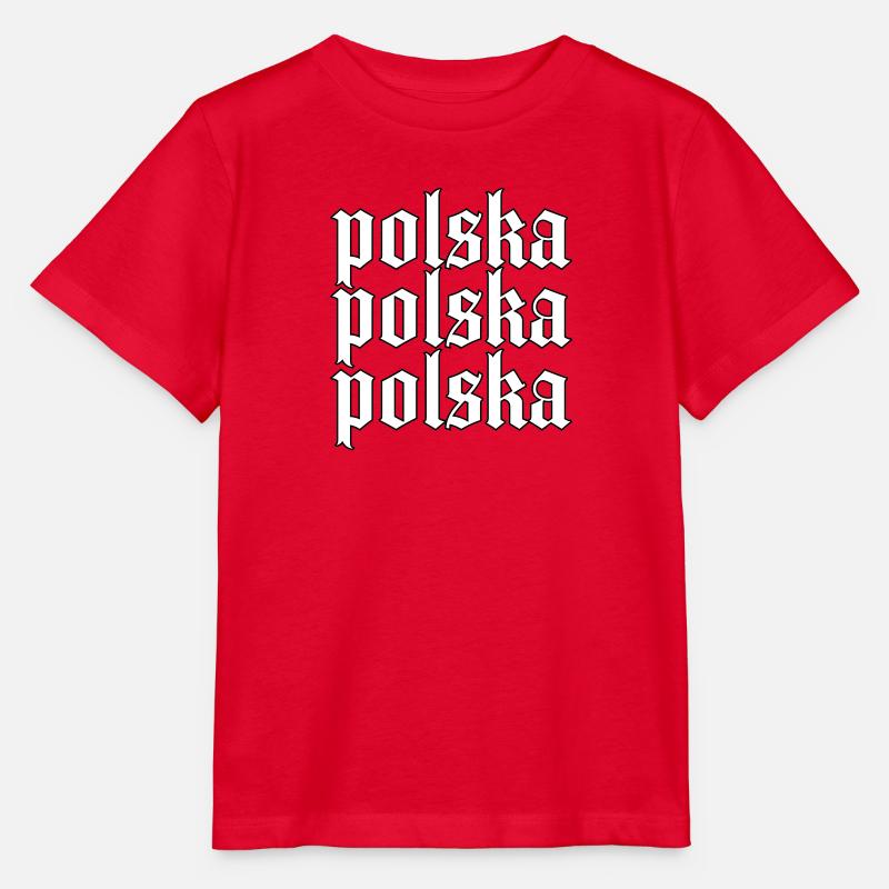 Polska - T-shirt bio MINI CREATOR Stanley/Stella Enfant - rouge