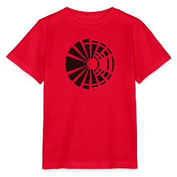 kreis rund balken musik lautstaerke form muster de - Stanley/Stella Kinder T-Shirt MINI CREATOR  - Rot - Vorne - Jaiden (125cm)