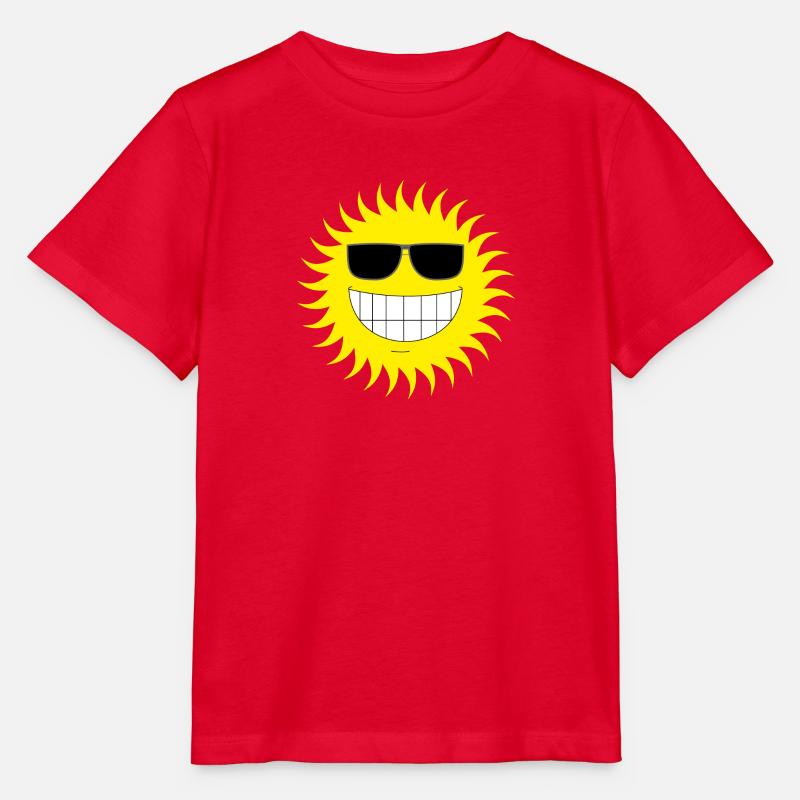 Sonne - Stanley/Stella Kinder T-Shirt MINI CREATOR  - Rot