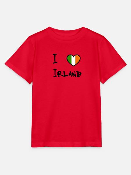 Irland - Stanley/Stella Kinder T-Shirt MINI CREATOR  - Rot