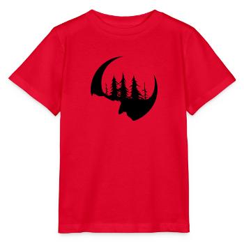 Dark forest face and sickle - Stanley/Stella MINI CREATOR Kids’ T-Shirt - red - Front - Jaiden (125cm)