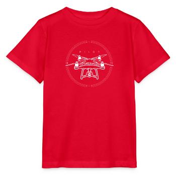 Drohne - Stanley/Stella Kinder T-Shirt MINI CREATOR  - Rot - Vorne - Jaiden (125cm)