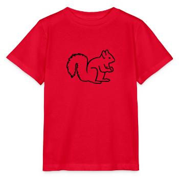 Ecureuil - T-shirt bio MINI CREATOR Stanley/Stella Enfant - rouge - Devant - Jaiden (125cm)