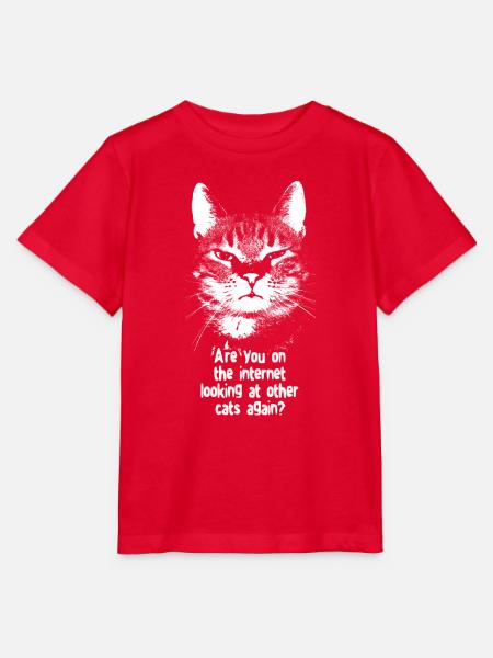 Internet-Katze - Stanley/Stella Kinder T-Shirt MINI CREATOR - Rot