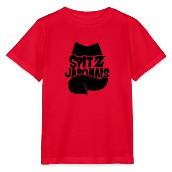 Spitz Japanese Silhouette - Stanley/Stella MINI CREATOR Kids’ T-Shirt - red - Front - Jaiden (125cm)