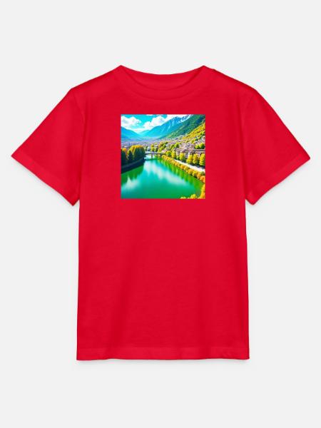 Emerald Valley und Alpendorf - Stanley/Stella Kinder T-Shirt MINI CREATOR - Rot