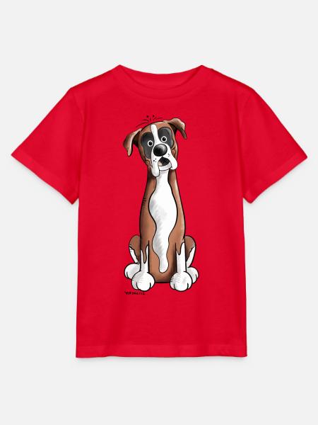 Funny Deutscher Boxer - Stanley/Stella Kinder T-Shirt MINI CREATOR - Rot