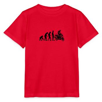 Human Evolution Enduro - Stanley/Stella MINI CREATOR Kids’ T-Shirt - red - Front - Jaiden (125cm)